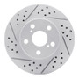 R1 10-17 Lexus Ct200H Front Left Drilled & Slotted Geo-Carbon Rotor