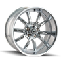 Ridler 650 20x8.5 / 5x127 BP / 0mm Offset / 83.82mm Hub Chrome Wheel
