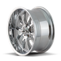 Ridler 650 20x8.5 / 5x127 BP / 0mm Offset / 83.82mm Hub Chrome Wheel