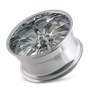 Ridler 650 20x8.5 / 5x127 BP / 0mm Offset / 83.82mm Hub Chrome Wheel