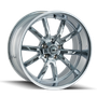 Ridler 650 20x8.5 / 5x127 BP / 0mm Offset / 83.82mm Hub Chrome Wheel