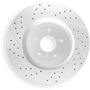 R1 06-13 BMW 325I (Mexico) Rear Right Drilled & Slotted Geo-Carbon Rotor
