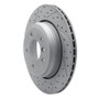 R1 04-10 BMW 525I (Mexico) Rear Left Drilled & Slotted Geo-Carbon Rotor