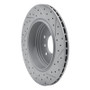 R1 04-10 BMW 525I (Mexico) Rear Left Drilled & Slotted Geo-Carbon Rotor