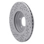 R1 01-08 BMW 330I Front Right Drilled & Slotted Geo-Carbon Rotor