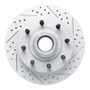 R1 99-02 Ford F-350 Super Duty 2WD Front Right Drilled & Slotted Geo-Carbon Rotor