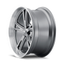 Ridler 606 20x10 / 5x127 BP / 0mm Offset / 83.82mm Hub Gloss Grey Machined Wheel