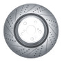 R1 10-17 Lexus Ls460 Left Front Drilled & Slotted Geo-Carbon Rotor