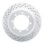 R1 99-04 Ford F-350 Super Duty 4WD Rear Left Drilled & Slotted Geo-Carbon Rotor