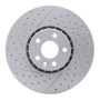 R1 10-16 Volvo Xc60 Front Left Drilled & Slotted Geo-Carbon Rotor
