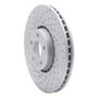 R1 10-16 Volvo Xc60 Front Left Drilled & Slotted Geo-Carbon Rotor