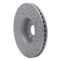 R1 10-16 Volvo Xc60 Front Left Drilled & Slotted Geo-Carbon Rotor