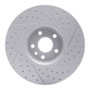 R1 10-16 Volvo Xc60 Front Left Drilled & Slotted Geo-Carbon Rotor