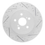 R1 11-17 Lexus Ct200H Rear Right Drilled & Slotted Geo-Carbon Rotor