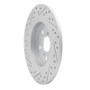 R1 11-17 Lexus Ct200H Rear Right Drilled & Slotted Geo-Carbon Rotor