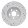 R1 11-17 Lexus Ct200H Rear Right Drilled & Slotted Geo-Carbon Rotor