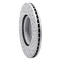 R1 07-18 Land Rover Range Rover Evoque Front Left Drilled & Slotted Geo-Carbon Rotor