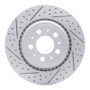 R1 03-14 Volvo Xc90 Rear Left Drilled & Slotted Geo-Carbon Rotor