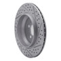 R1 03-14 Volvo Xc90 Rear Left Drilled & Slotted Geo-Carbon Rotor
