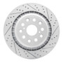 R1 07-17 Lexus Ls600H Right Rear Drilled & Slotted Geo-Carbon Rotor