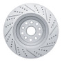 R1 07-23 Lexus Ls460 Left Front Drilled & Slotted Geo-Carbon Rotor