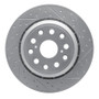 R1 07-17 Lexus Ls460 Rear Right Drilled & Slotted Geo-Carbon Rotor