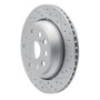 R1 07-17 Lexus Ls460 Rear Right Drilled & Slotted Geo-Carbon Rotor