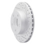 R1 95-02 Ford Explorer Front Right Drilled & Slotted Geo-Carbon Rotor