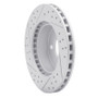 R1 95-02 Ford Explorer Front Right Drilled & Slotted Geo-Carbon Rotor