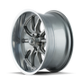 Ridler 650 18x9.5 / 5x120.65 BP / 0mm Offset / 83.82mm Hub Gloss Grey Polished Wheel