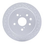 R1 06-15 Lexus Is250 Rear Right Drilled & Slotted Geo-Carbon Rotor