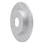 R1 04-13 Volvo C70 Rear Right Drilled & Slotted Geo-Carbon Rotor