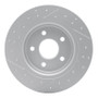 R1 04-13 Volvo C70 Rear Right Drilled & Slotted Geo-Carbon Rotor