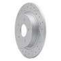 R1 04-13 Volvo V50 Rear Left Drilled & Slotted Geo-Carbon Rotor