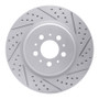 R1 04-07 Volvo V70 Rear Right Drilled & Slotted Geo-Carbon Rotor