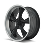 Ridler 695 18x9.5 / 5x120.65 BP / 6mm Offset / 83.82mm Hub Matte Black Machined Wheel
