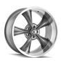 Ridler 695 18x9.5 / 5x120.65 BP / 6mm Offset / 83.82mm Hub Gloss Grey Machined Wheel