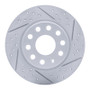 R1 17-25 Audi Q2 (Mexico) Rear Right Drilled & Slotted Geo-Carbon Rotor
