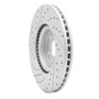R1 18-25 Volkswagen Atlas Front Right Drilled & Slotted Geo-Carbon Rotor