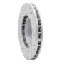 R1 11-18 Porsche Cayenne Left Front Drilled & Slotted Geo-Carbon Rotor