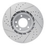 R1 11-18 Porsche Cayenne Left Front Drilled & Slotted Geo-Carbon Rotor