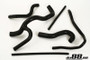 do88 81-90 Audi Quattro/Ur-Quattro 2.2T 10V Radiator Hoses - Black