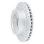 R1 80-94 Ford F-350 4WD (Excl Super Duty) Front Right Drilled & Slotted Geo-Carbon Rotor