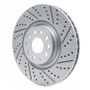 R1 12-25 Audi A3 Quattro Front Right Drilled & Slotted Geo-Carbon Rotor