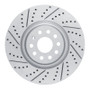 R1 12-25 Audi Q3 Front Left Drilled & Slotted Geo-Carbon Rotor
