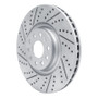 R1 12-25 Audi Q3 Front Left Drilled & Slotted Geo-Carbon Rotor