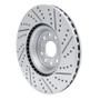 R1 12-25 Audi Q3 Front Left Drilled & Slotted Geo-Carbon Rotor