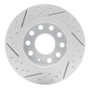 R1 10-19 Audi A3 Rear Right Drilled & Slotted Geo-Carbon Rotor