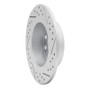 R1 10-19 Audi A3 Rear Left Drilled & Slotted Geo-Carbon Rotor