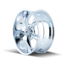 Ridler 695 20x10 / 5x120.65 BP / 0mm Offset / 83.82mm Hub Chrome Wheel